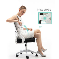 Office Seating Mesh Chair Lifting Rotating Computer Chair Household Bow Conference Ergonomic Chair