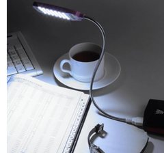 USB Small Desk Lamp, Keyboard Light, USB Reading Light, Electroplating 28 Lights